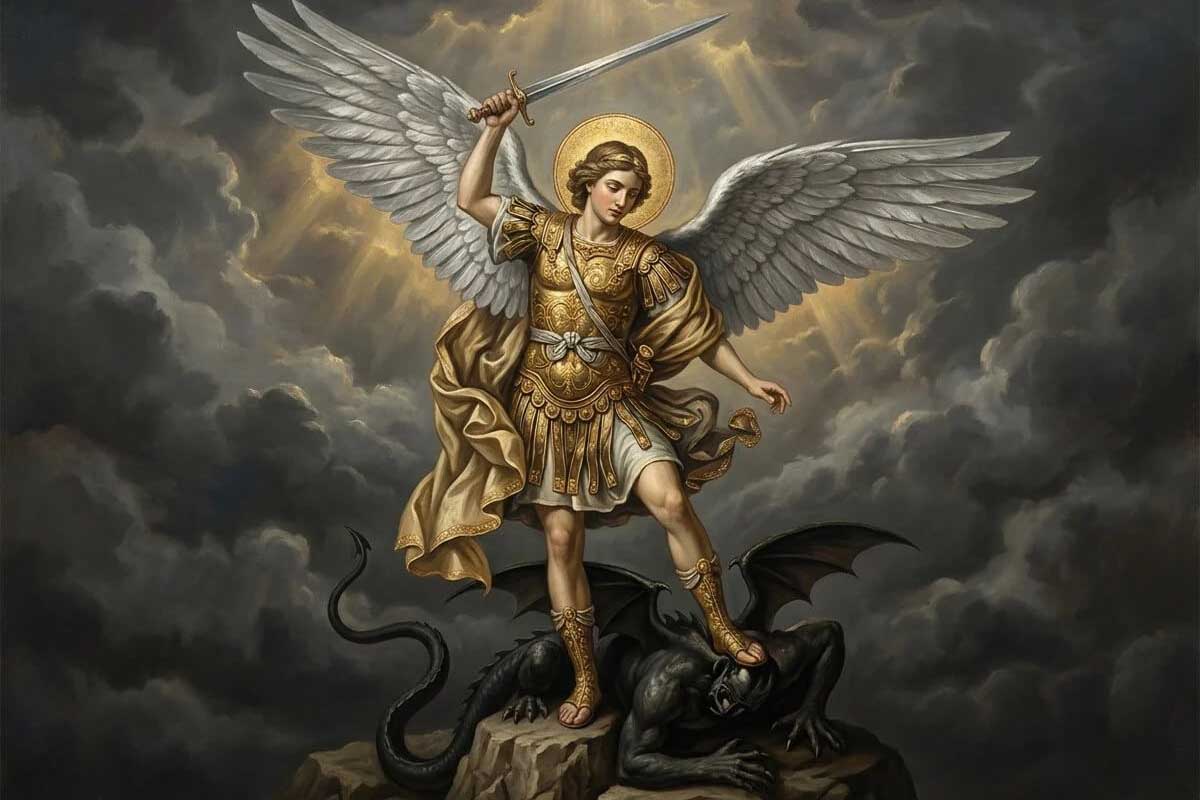 2026 09 18 saint michael sword dragon illustration